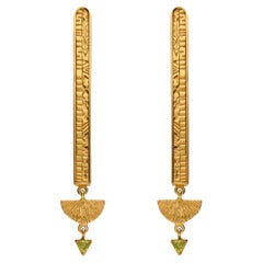 Cleo Earrings in 14k Yellow Gold: an Ode to Ancient Egypt