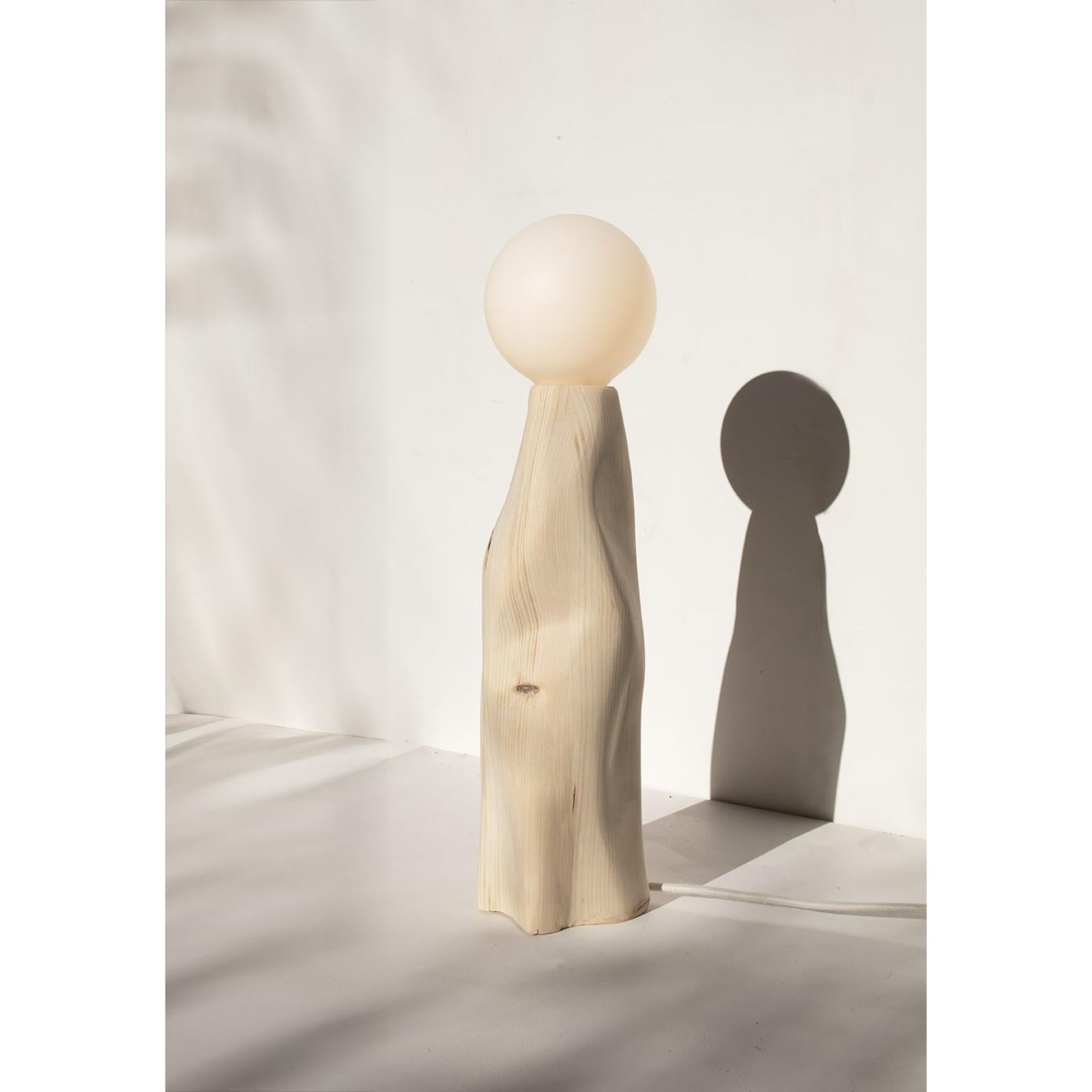 Cleo Lamp by Alice Lahana Studio
Dimensions: W 12 x D 12 x H 52 cm
Materials: Stoneware.

Led Bulb G125 7W 2700K E27 (included)

Alice Lahana is a french designer based in Paris. While studying at Ensba, she moved to Sao Paulo, Brazil and learned