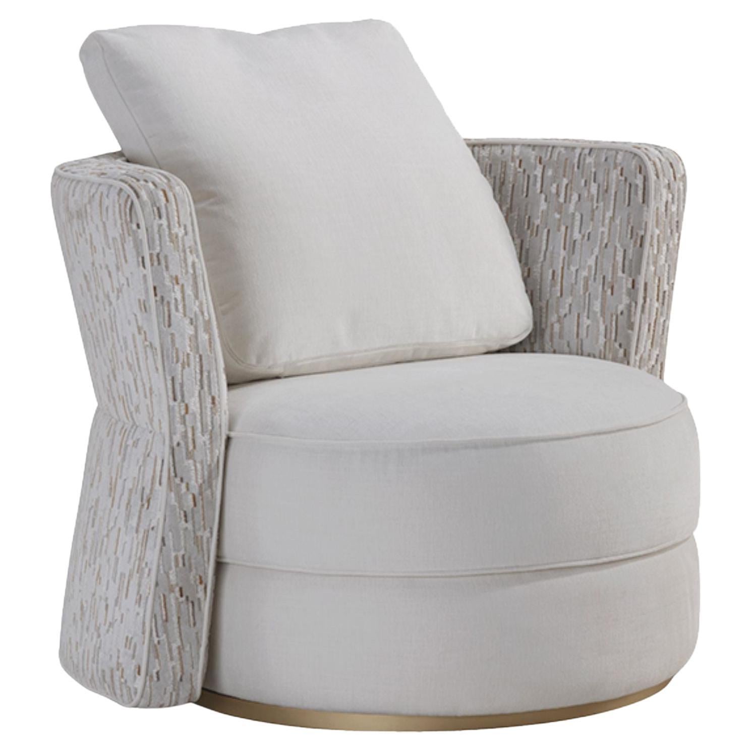 Fauteuil moderne CLEO en velours