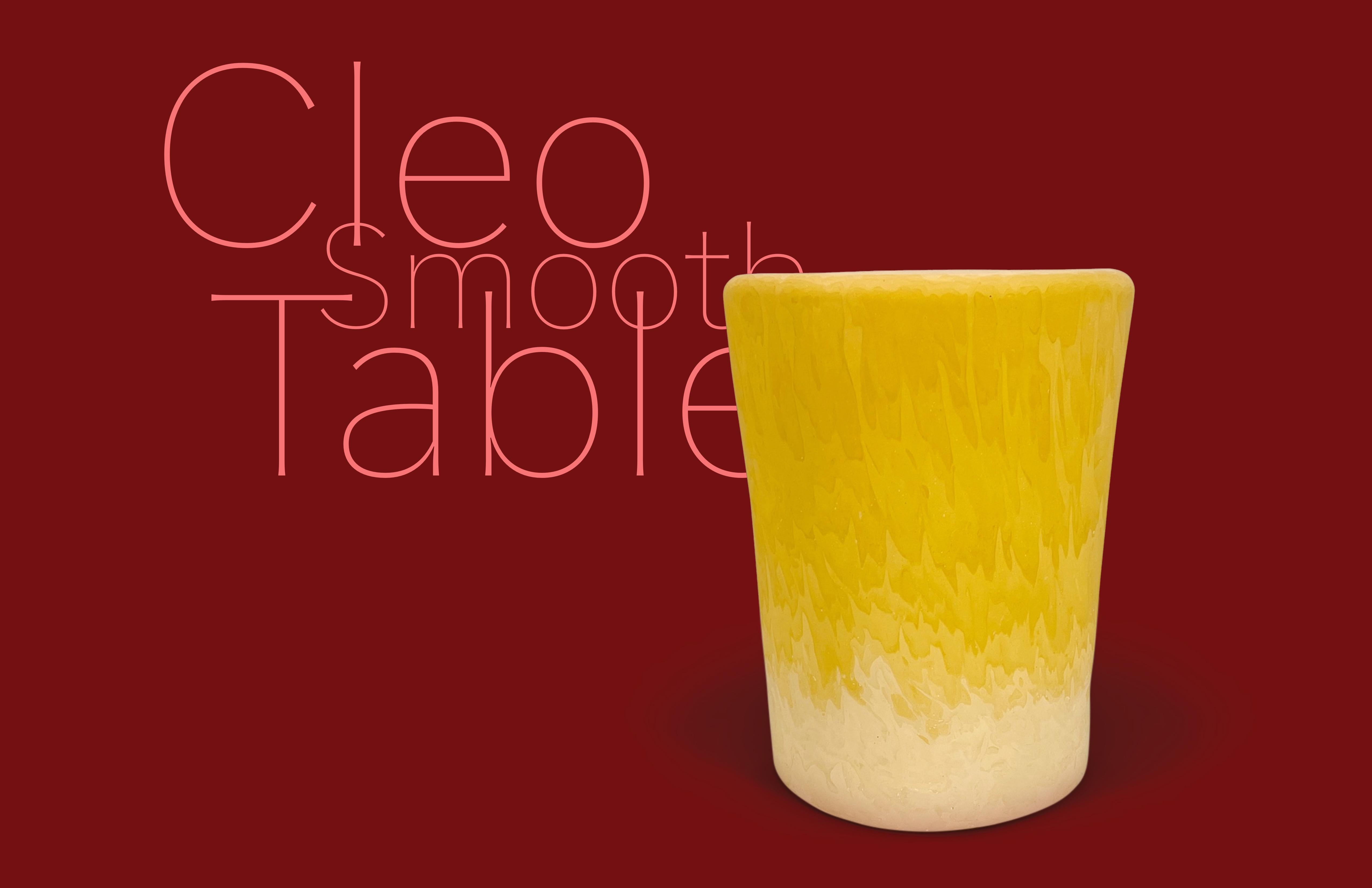 Plaster Cleo Smooth Table by Dean&Dahl, REP by Tuleste Factory For Sale