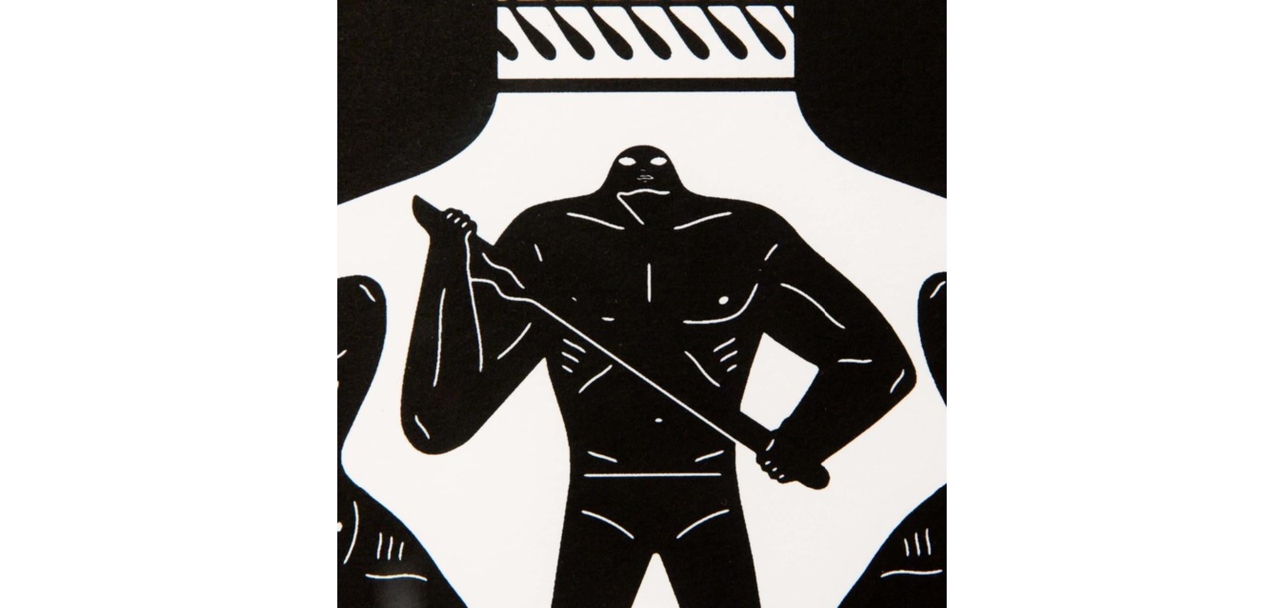 Cleon Peterson
Aryballos , 2018 
Screenprint on 290gsm Coventry rag paper with deckled edges
40.5 x 40.5 cm  
Edition of 150

Cleon Peterson is a contemporary American artist known for his bold and provocative paintings that explore themes of power,