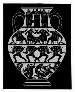 Cleon Peterson, Limited Edition Trump Screen Print in Black and Platinum