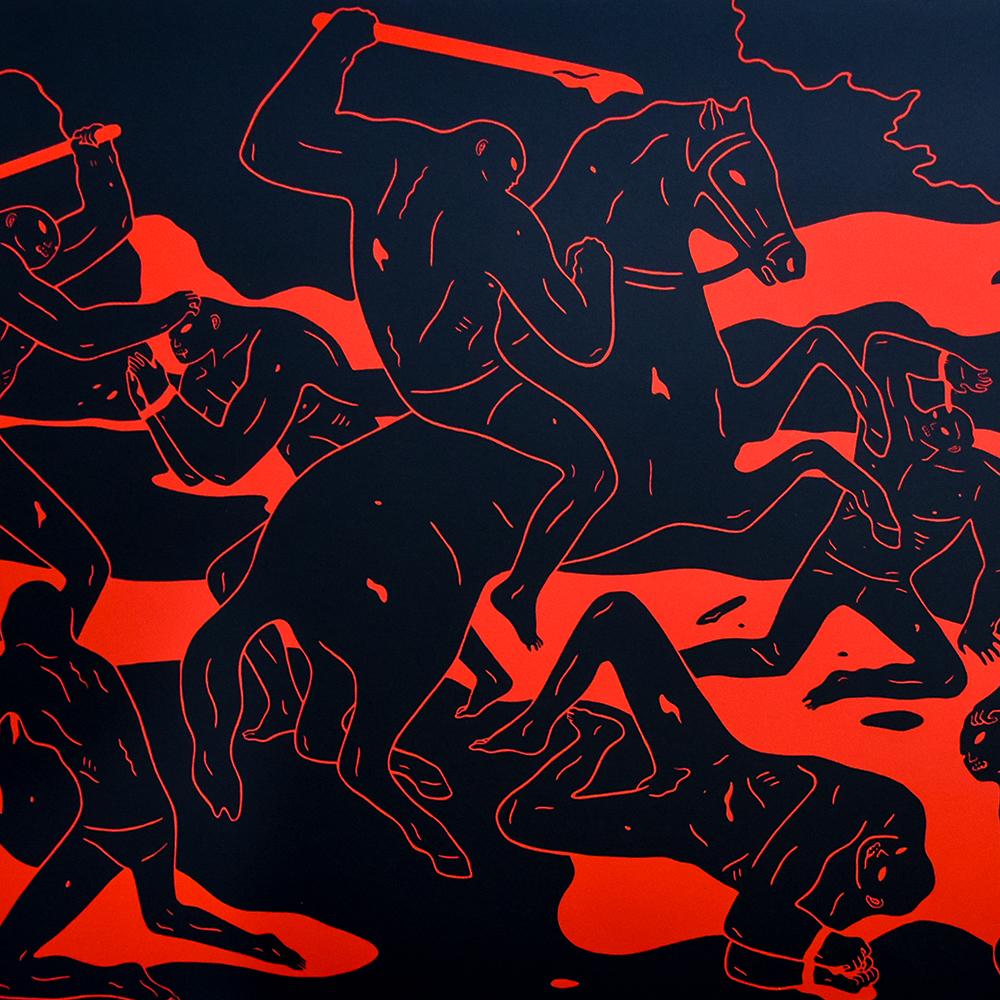 CLEON PETERSON River of Blood - Contemporary Print by Cleon Peterson