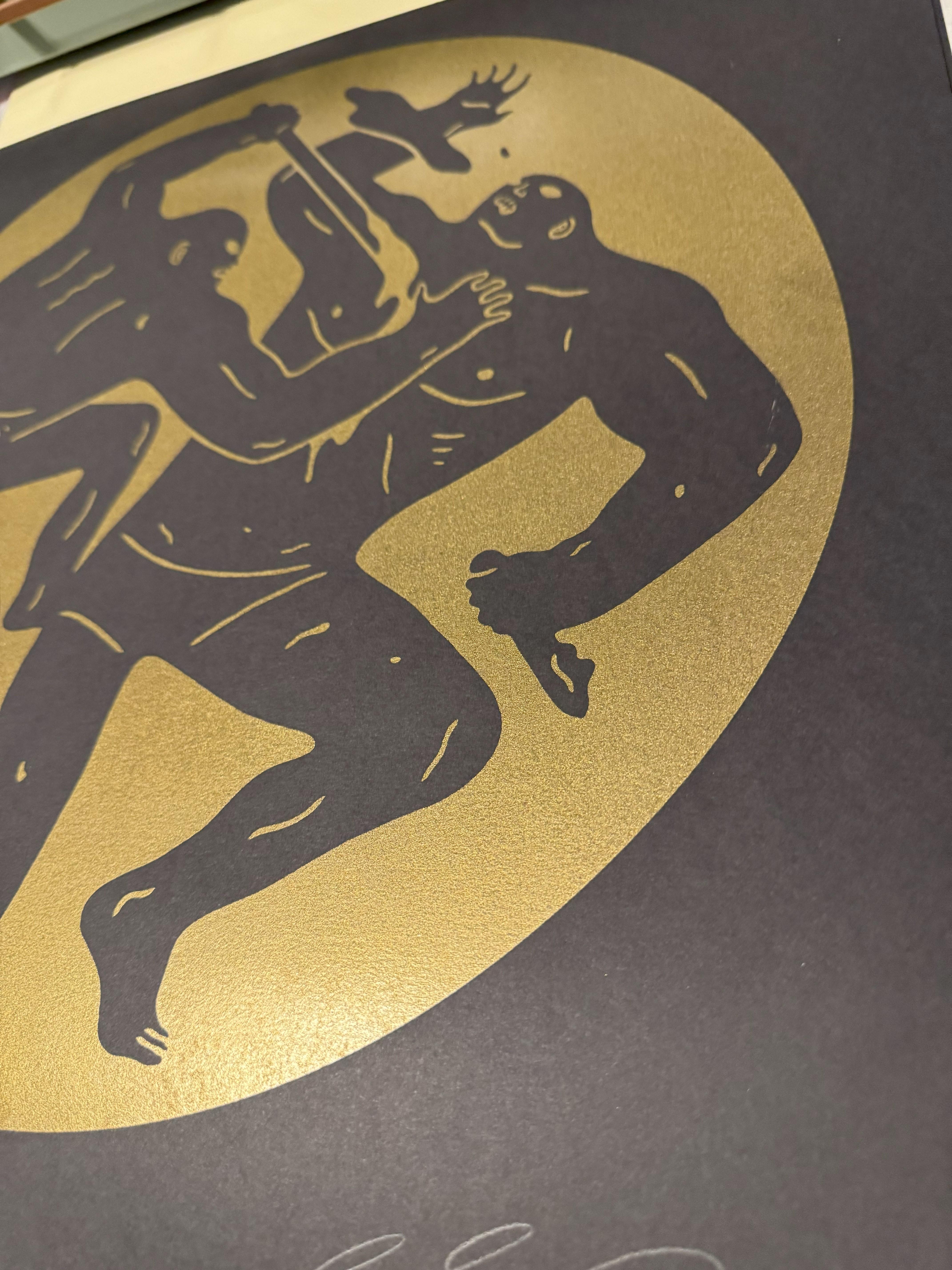 Destruir a los débiles 2015 por Cleon Peterson Serigrafía Limitada Tirada a Mano en venta 10
