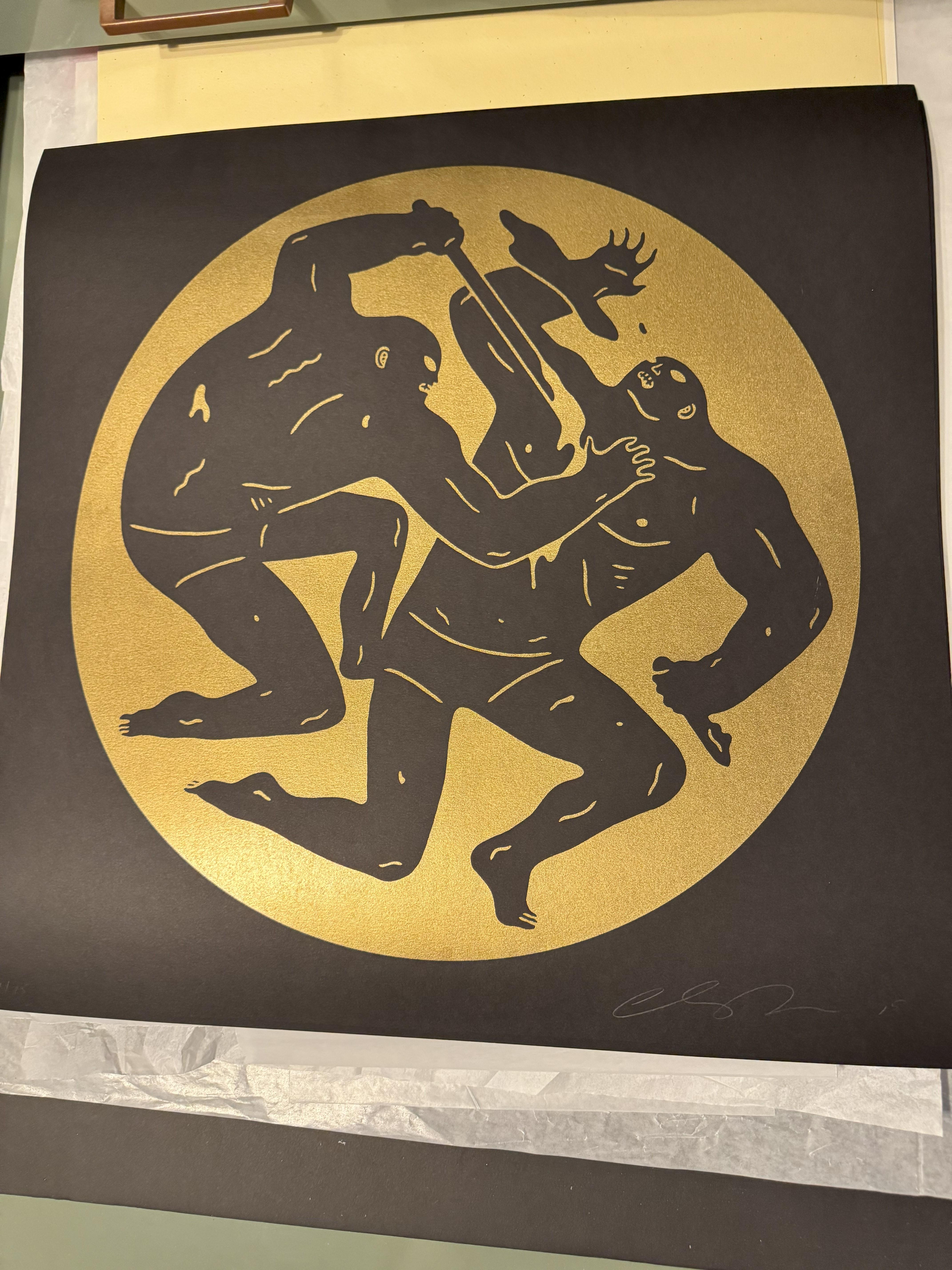 Destruir a los débiles 2015 por Cleon Peterson Serigrafía Limitada Tirada a Mano en venta 1