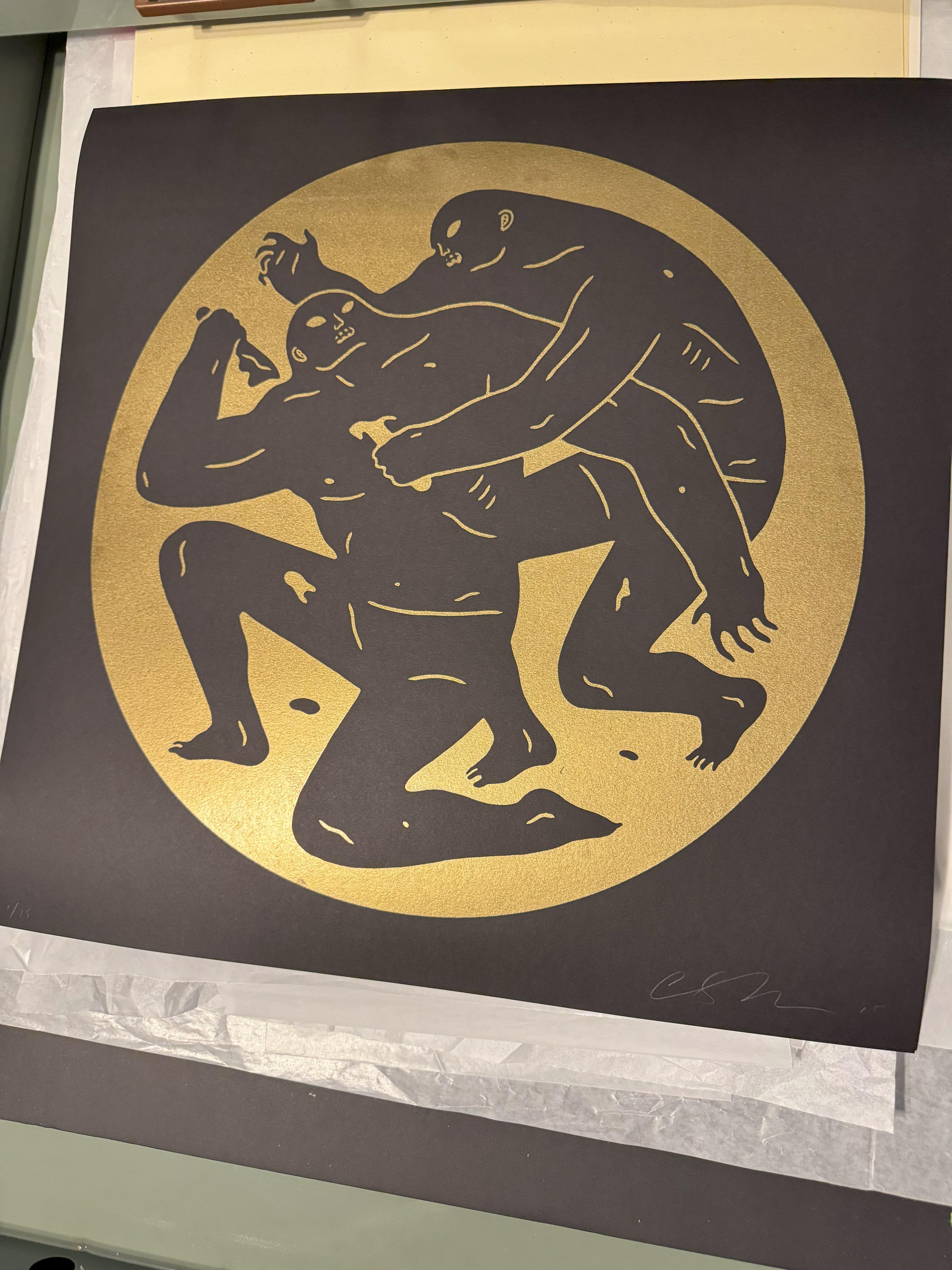 Destruir a los débiles 2015 por Cleon Peterson Serigrafía Limitada Tirada a Mano en venta 2