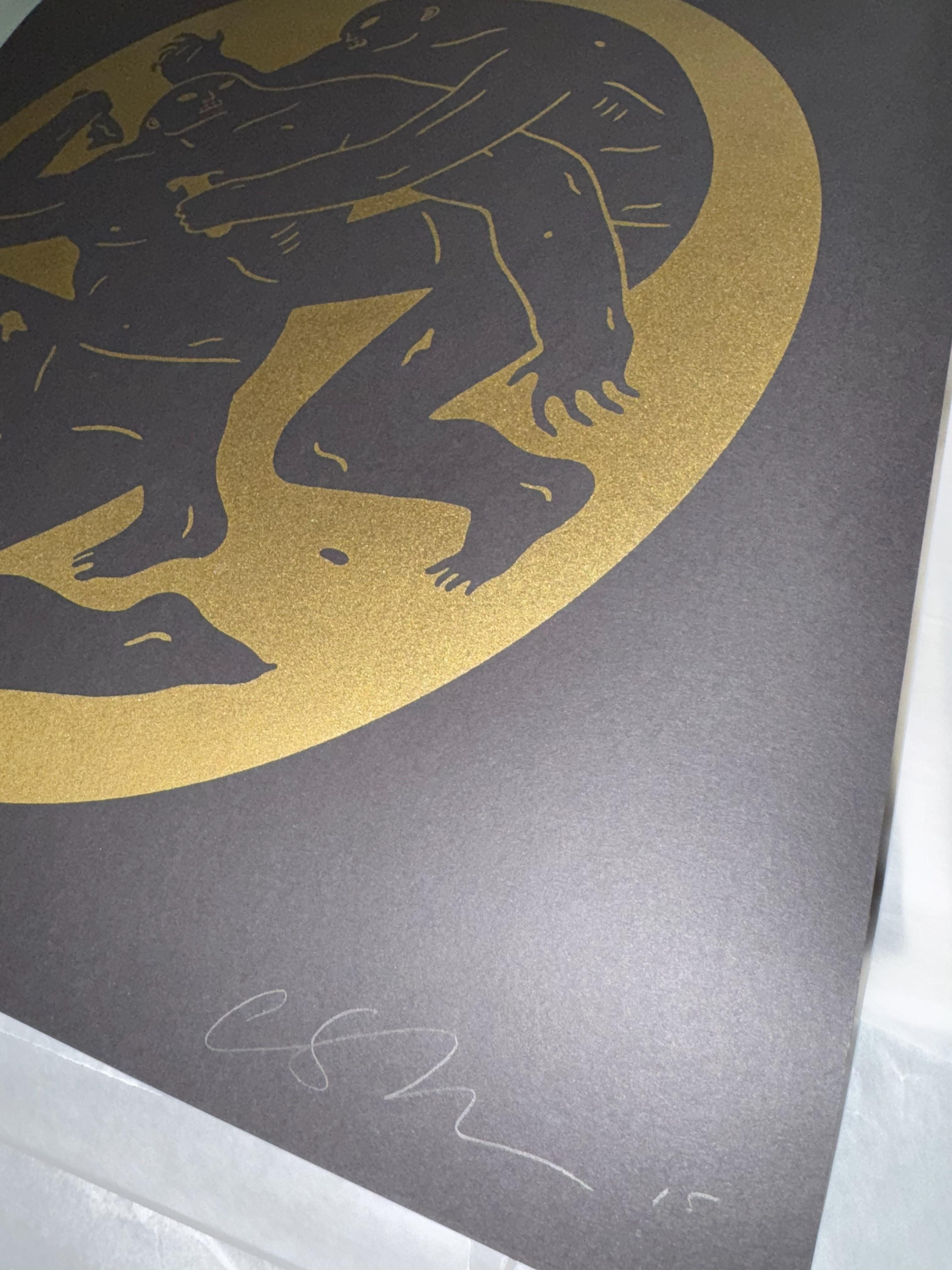 Destruir a los débiles 2015 por Cleon Peterson Serigrafía Limitada Tirada a Mano en venta 4