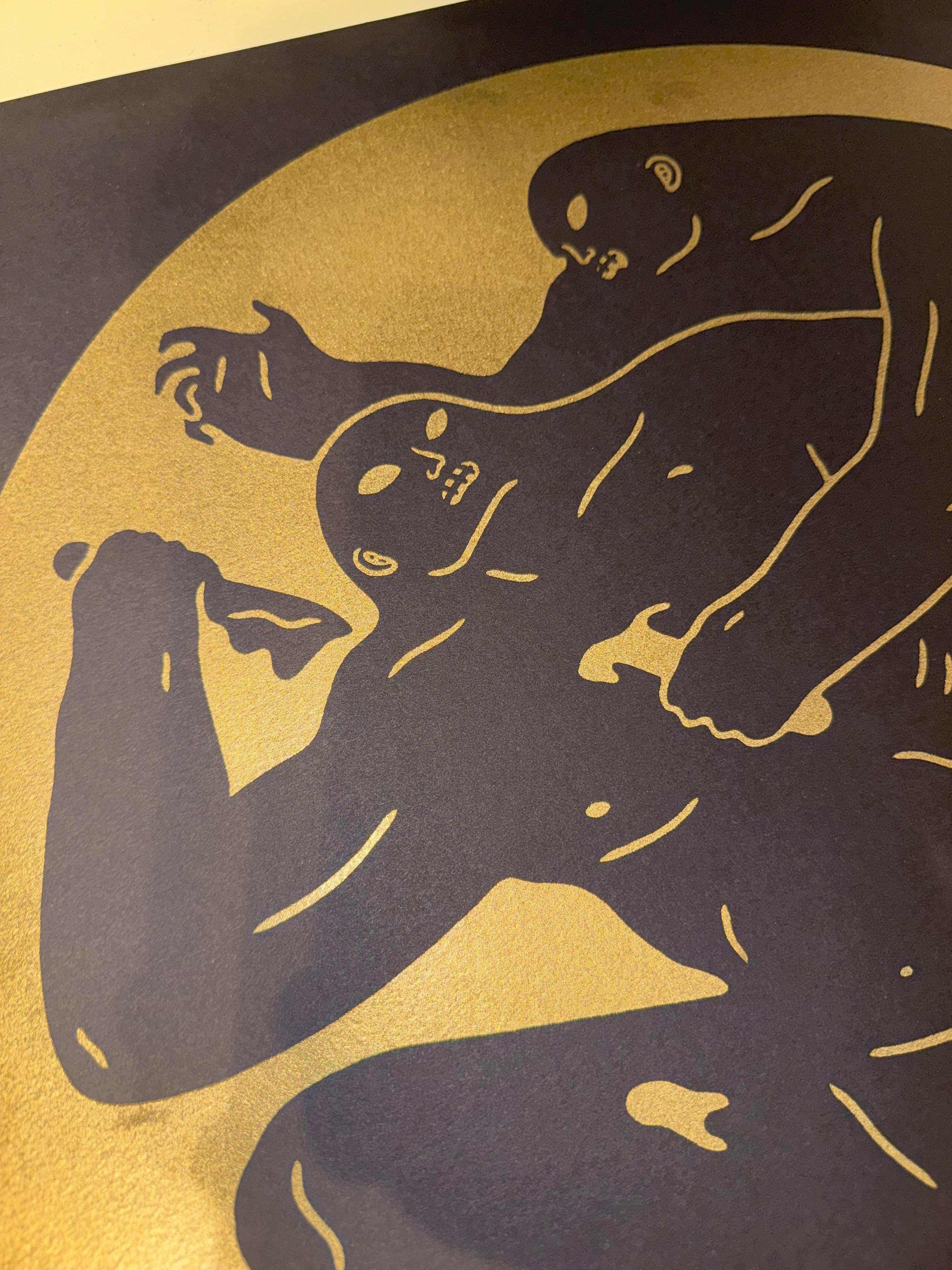 Destruir a los débiles 2015 por Cleon Peterson Serigrafía Limitada Tirada a Mano en venta 5