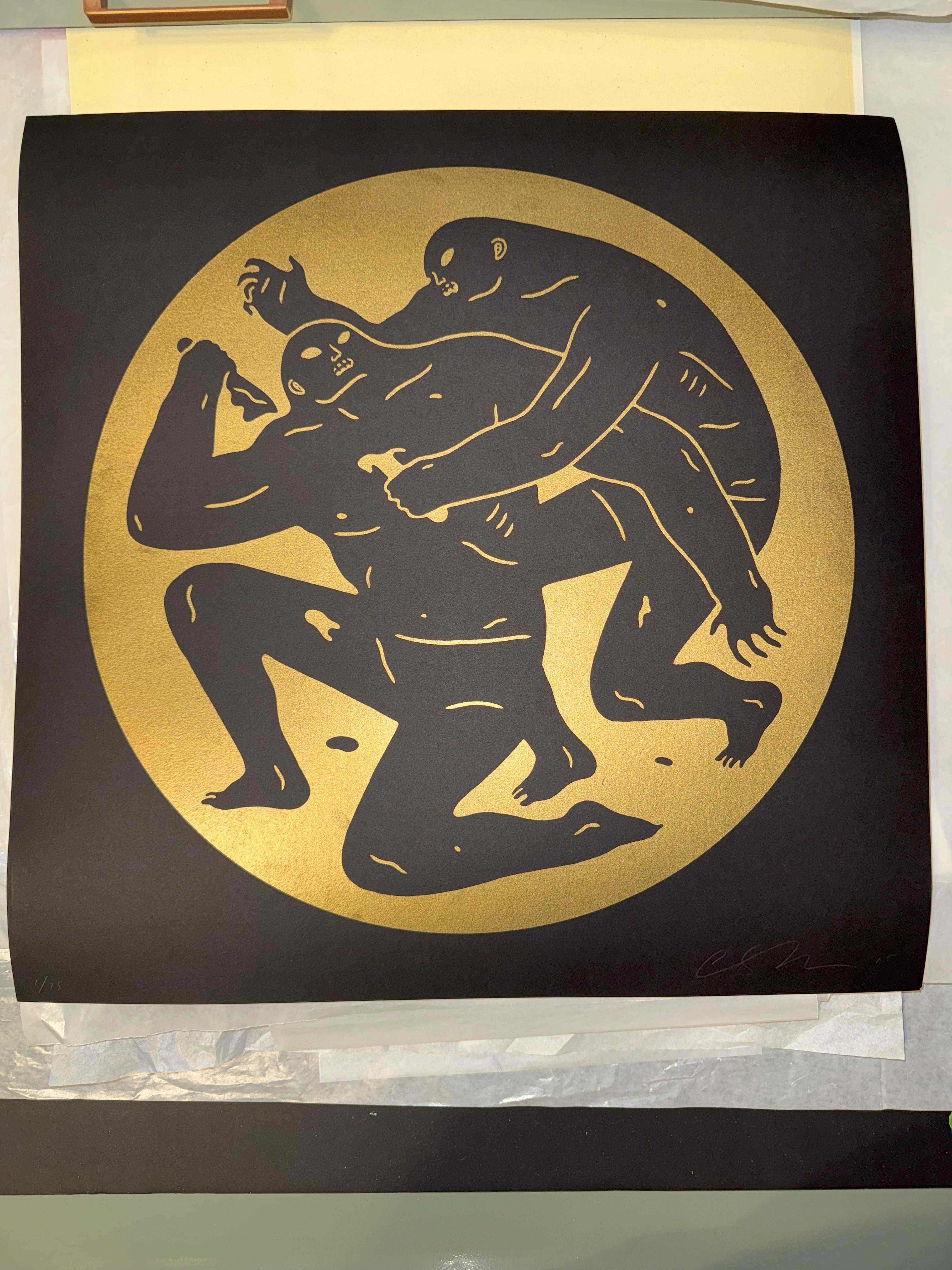 Destruir a los débiles 2015 por Cleon Peterson Serigrafía Limitada Tirada a Mano en venta 6