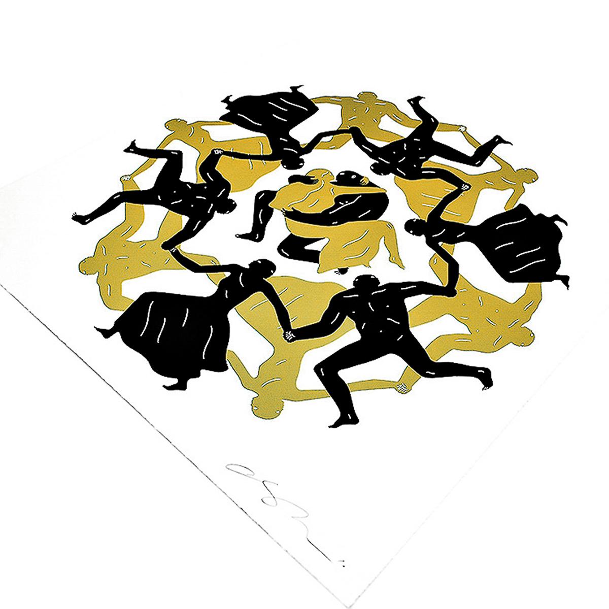 Stunning screenprint based on the giant 500 meter mural Peterson painted in 2016 at the base of the Eiffel Tower in Paris, France.
Beautiful colors presented in the artists eastly recognizable ancient Roman Greco style.
Hand signed and numbered by