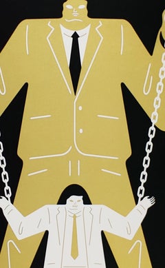Little Man Big Man Mueller / Trump, Cleon Peterson - Gold, Street Art Print