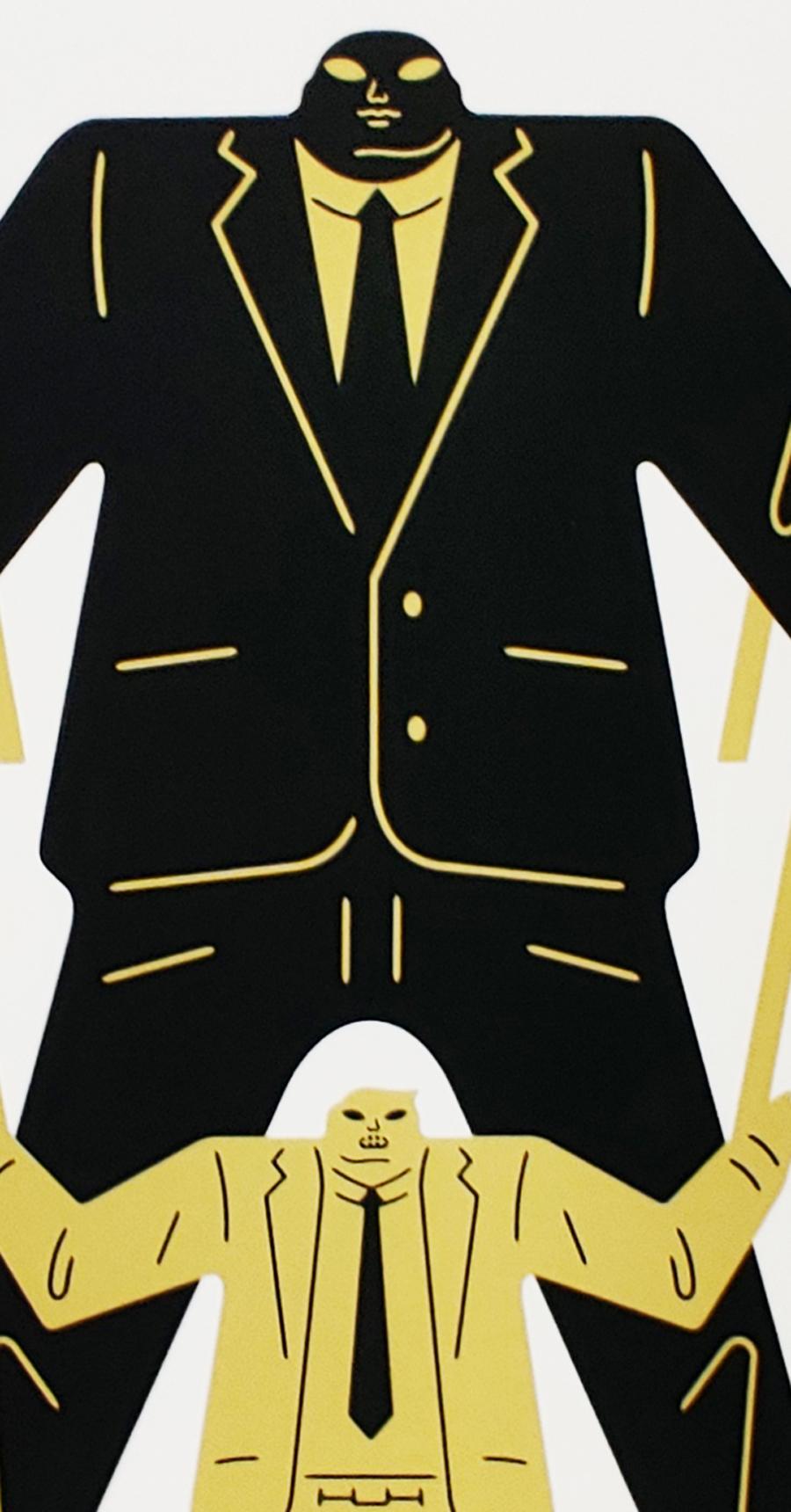 Little Man Big Man Poutine / Trump, Cleon Peterson - Gold Street Art Print en vente 1