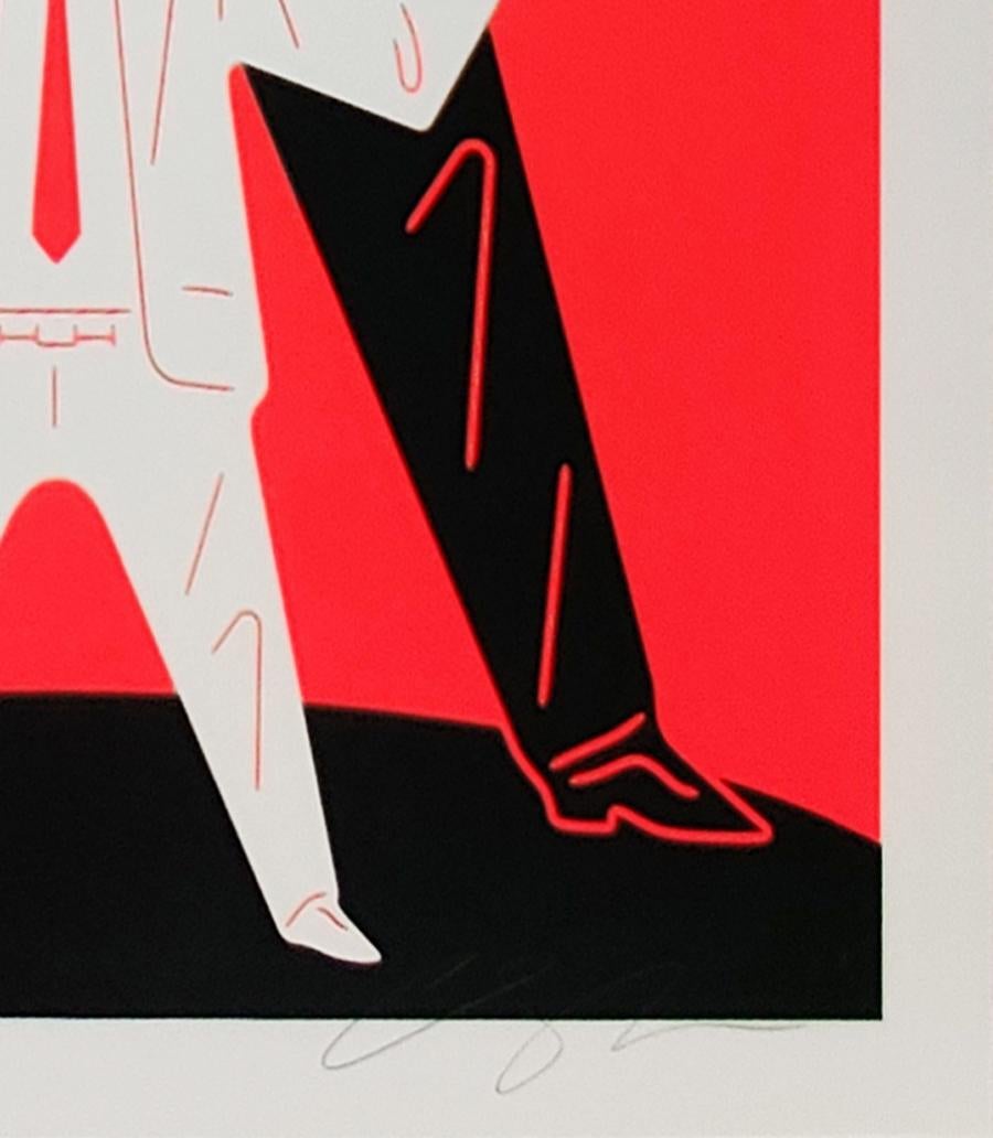 Petit homme grand homme Putin / Trump, Cleon Peterson - Imprimé d'art urbain rouge en vente 2