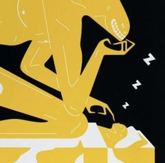 Pesadilla (Variante negra) de Cleon Peterson Serigrafía Limitada Tirada a Mano