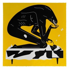 Nightmare (Yellow Variant) by Cleon Peterson Hand Pulled Limited Screen Print