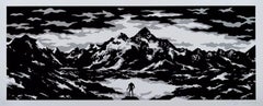 „Reflection-White“, handgefertigter Siebdruck, signiert, Auflage: 125, gerahmt