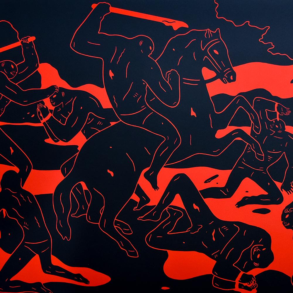 River of Blood - Contemporary Print by Cleon Peterson
