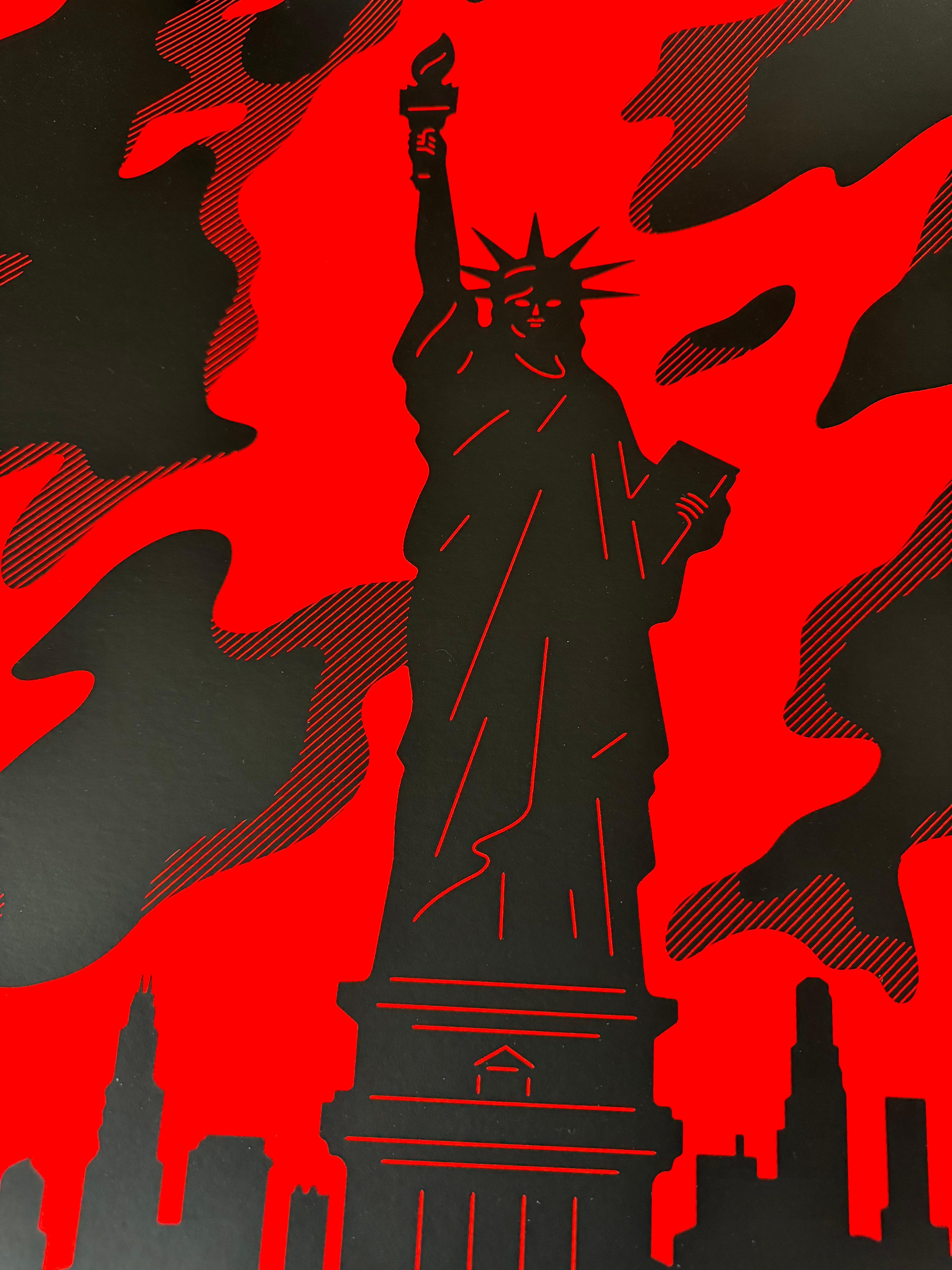 LA ELECCIÓN ES NUESTRA POR CLEON PETERSON Serigrafía Limitada Tirada a Mano - Print de Cleon Peterson