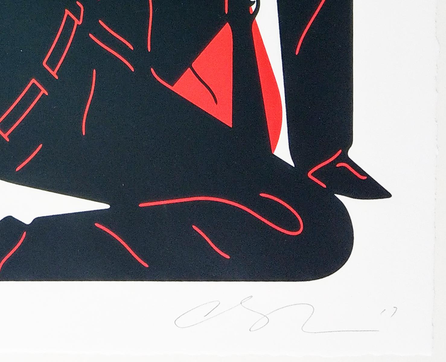El Colaborador, Blanco, Cleon Peterson Impresión Contemporánea de Arte Urbano en venta 2