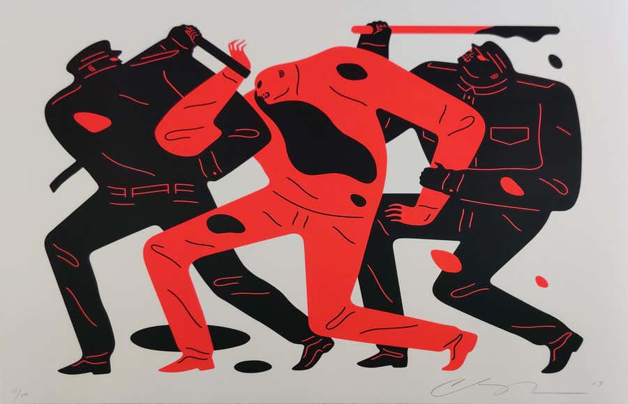 The Disappeared, White, Cleon Peterson, Street Art Print