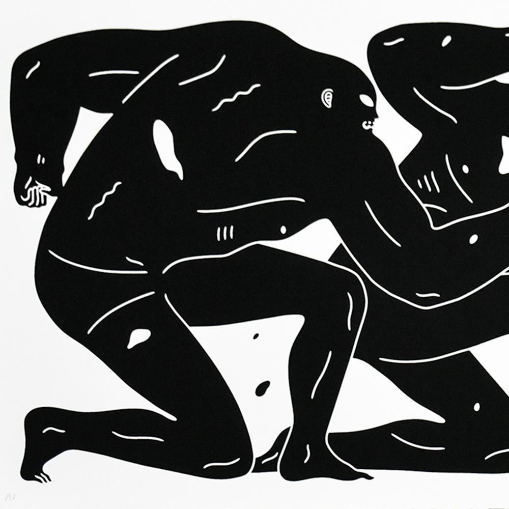 The Return (Artist Proof White and Black) - Contemporary Print by Cleon Peterson