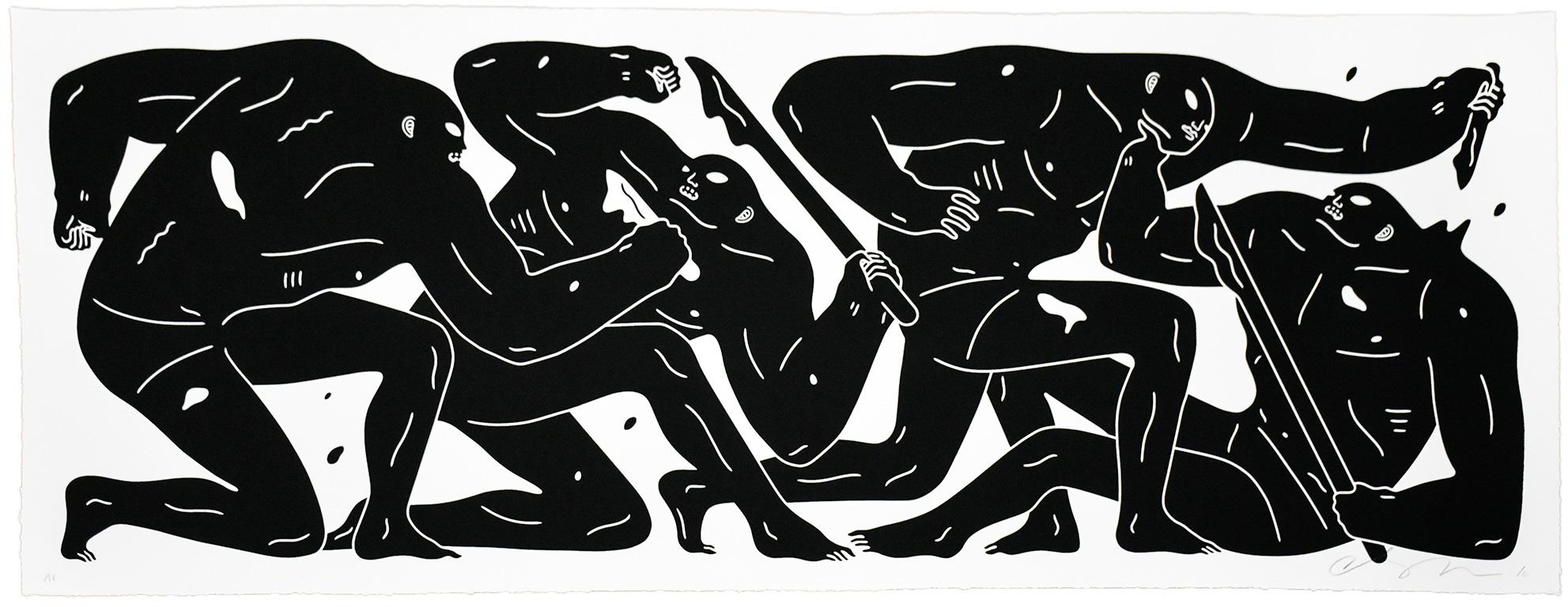 The Return (Artist Proof White and Black) - Print by Cleon Peterson