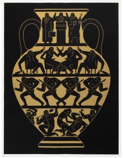 Trump Vase Print (Black Variant on White Paper)