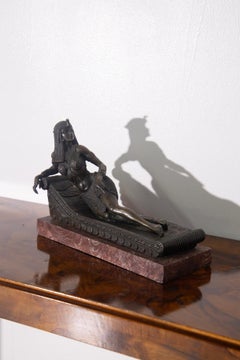 Cleopatra Bronze sculpture Egyptian light