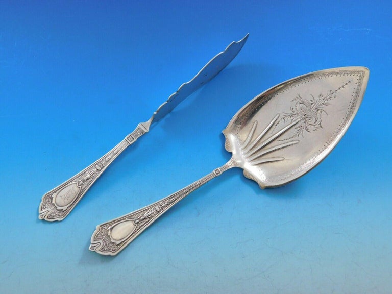 Pacific by Schulz /& Fischer Sterling Silver Salt Spoon Master Gold Washed 3 12