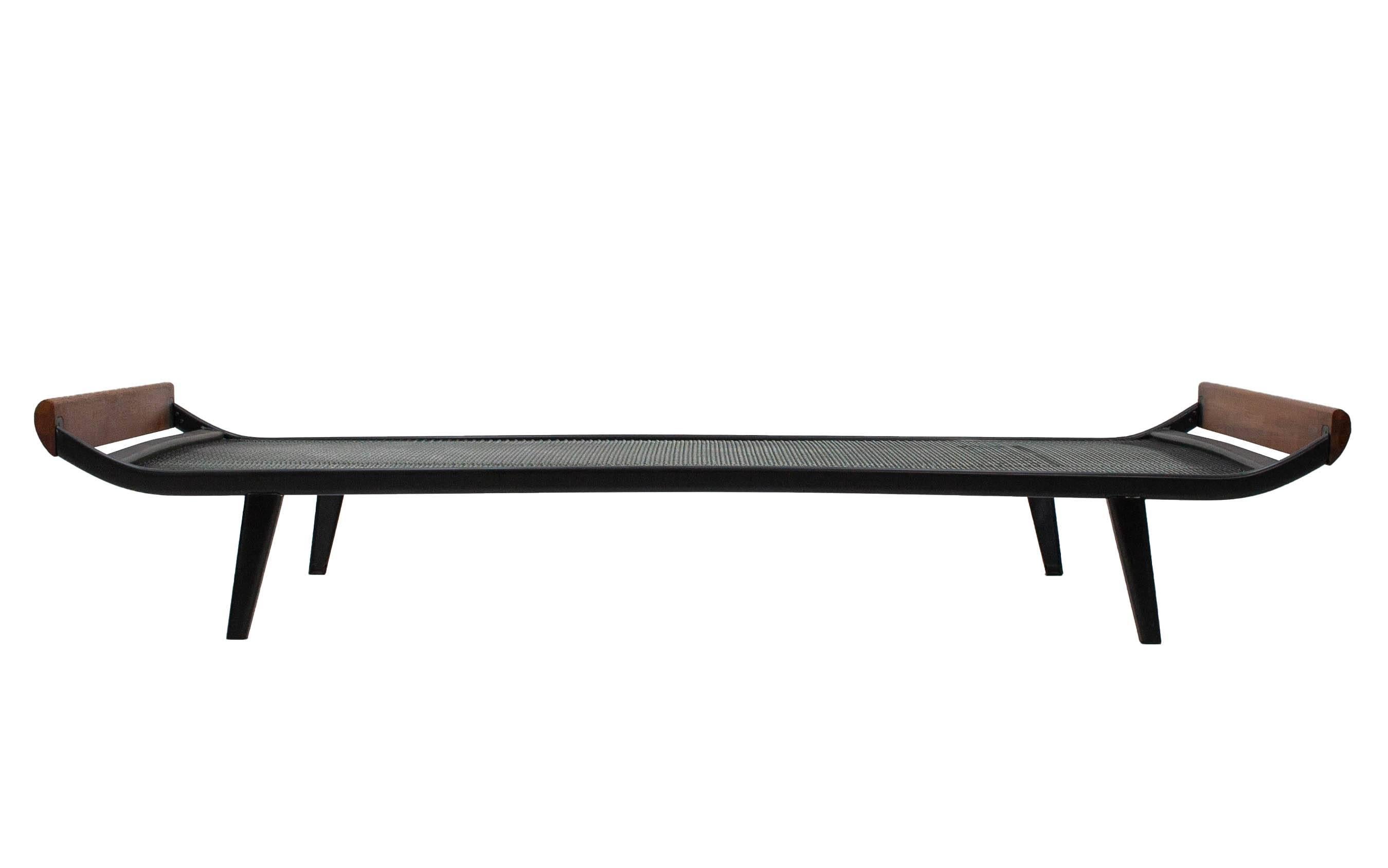 Dutch Cleopatra Daybed by Cordemeijer for Auping, Teak on Black