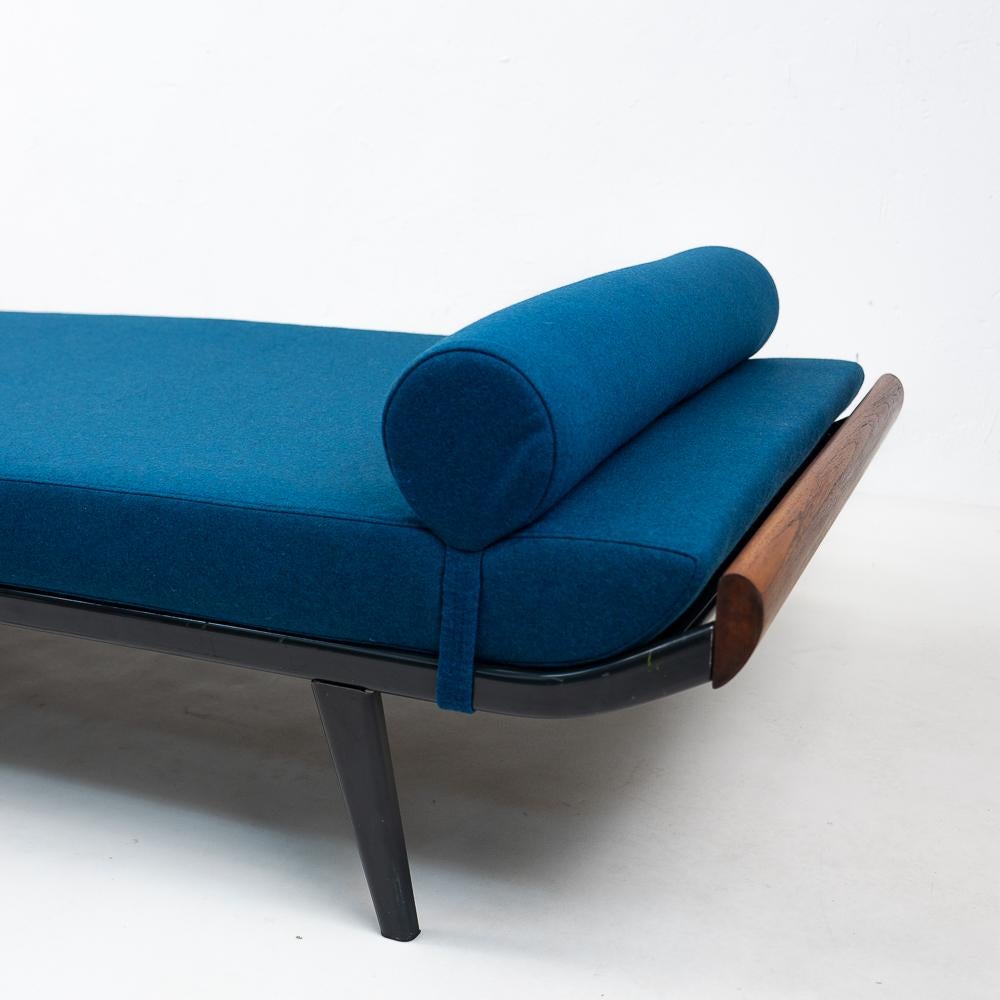 Metal Vintage Cleopatra Daybed by Dick Cordemijer, Petrol Blue, 1950s