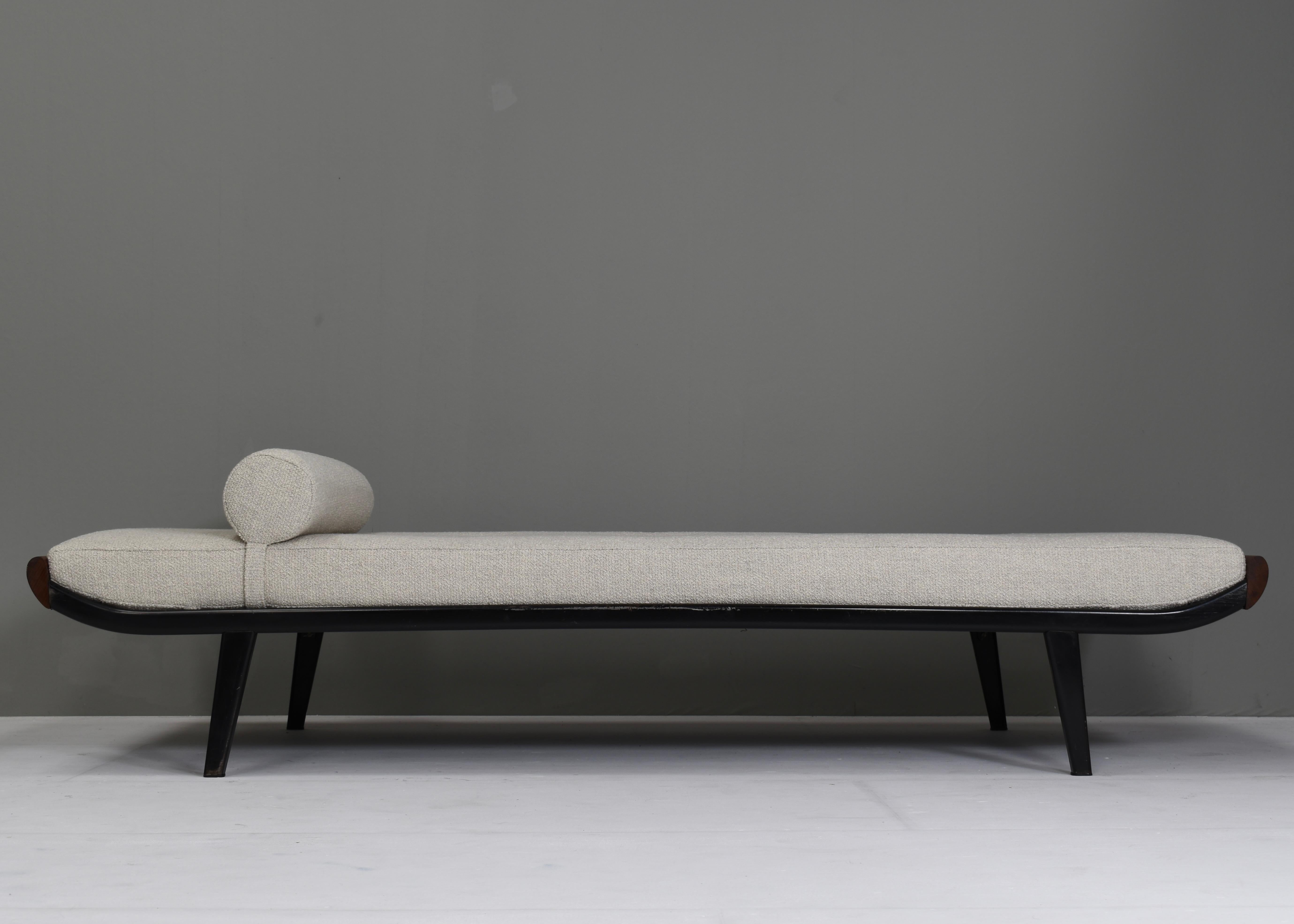 Metal Cleopatra Daybed Designed by Cordemeyer for Auping *New Upholstery* Holland 1954