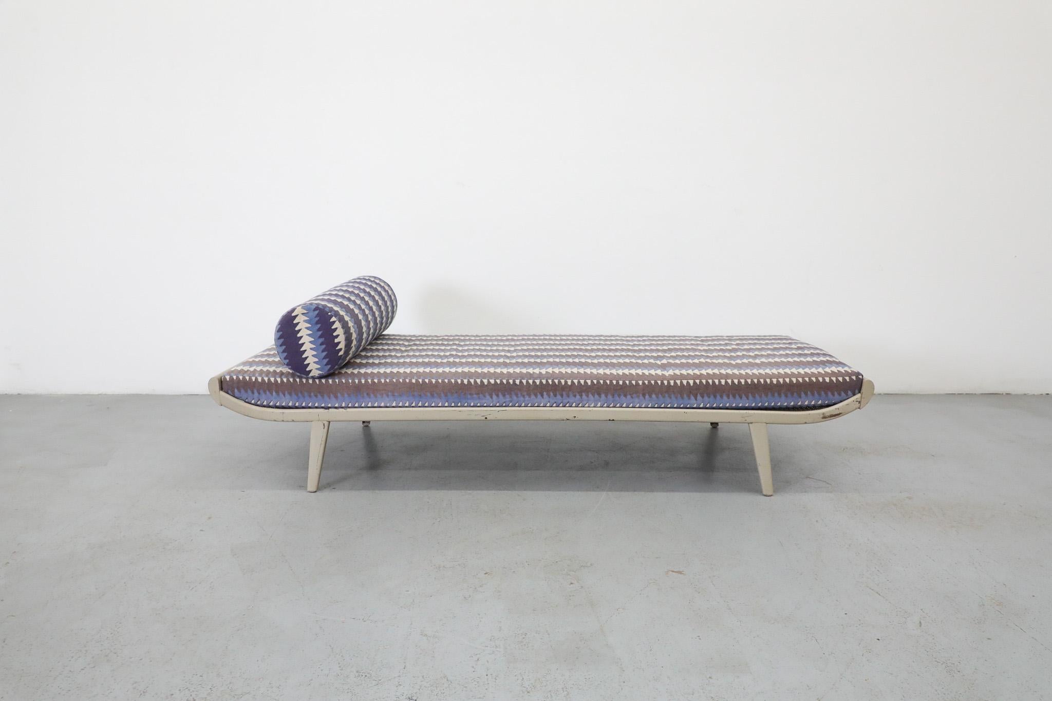Mid-Century Modern Cleopatra Daybed with Block Shop x Amsterdam Modern Collab Mattress and Bolster