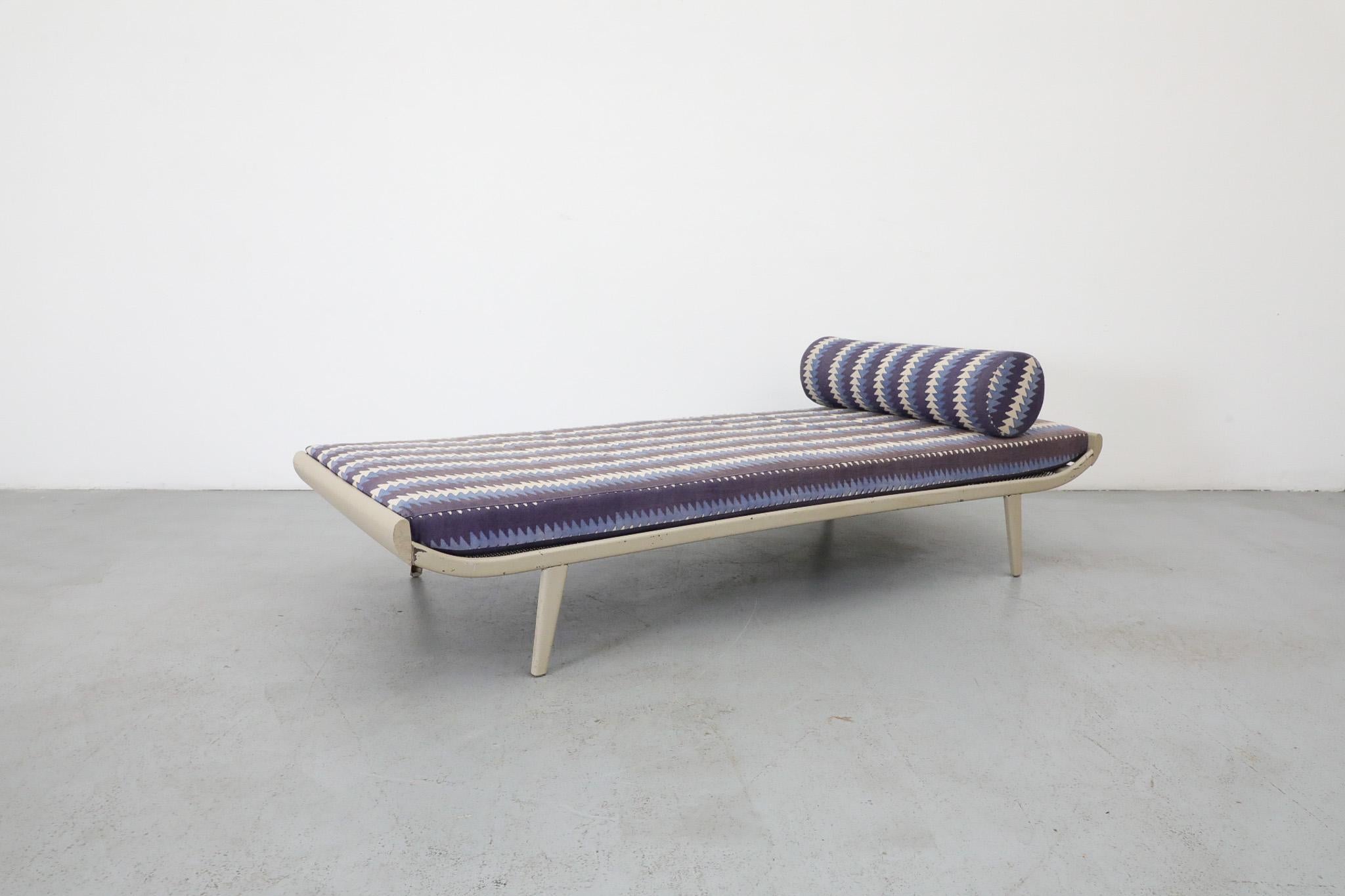 20th Century Cleopatra Daybed with Block Shop x Amsterdam Modern Collab Mattress and Bolster