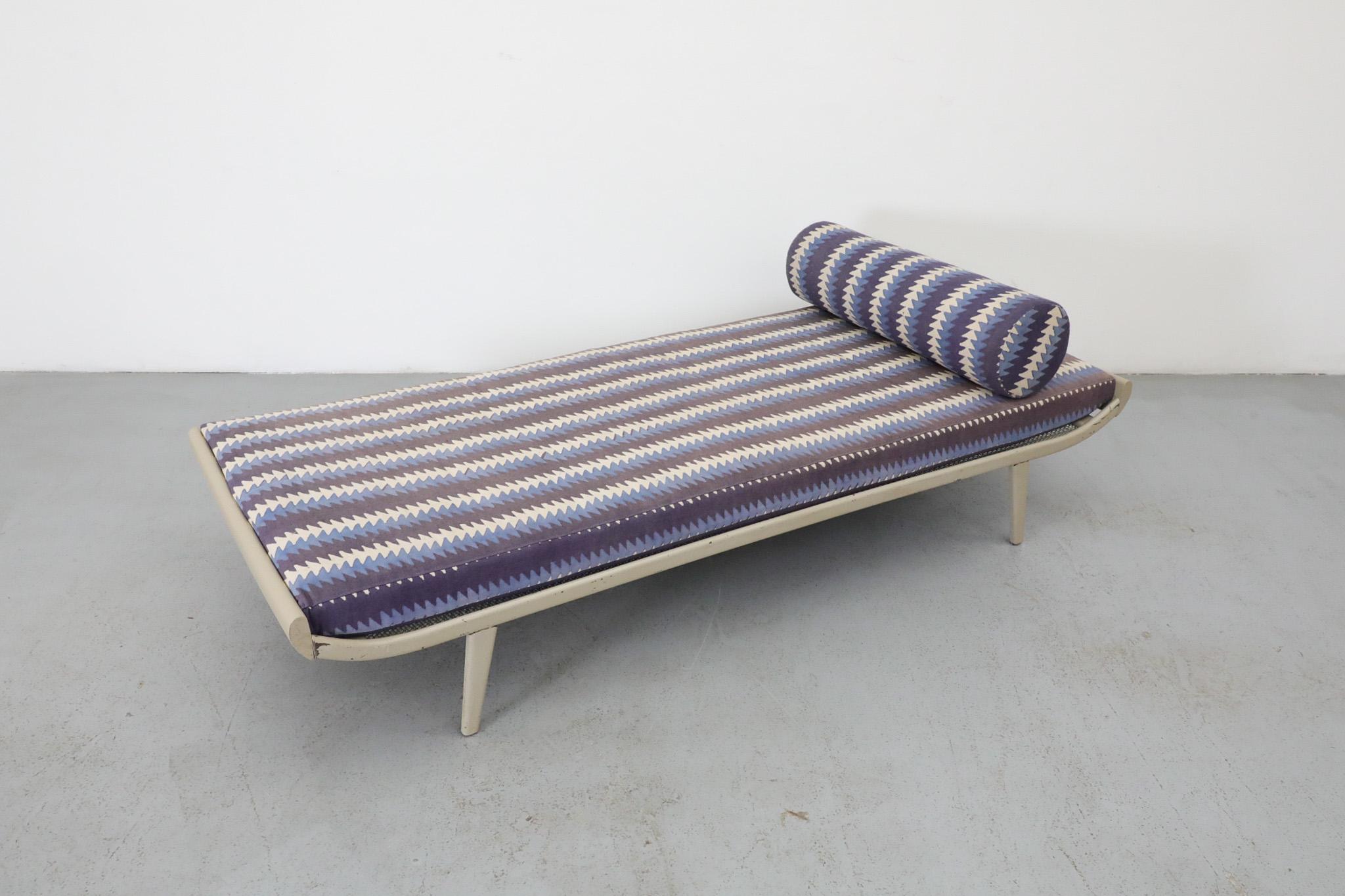 Metal Cleopatra Daybed with Block Shop x Amsterdam Modern Collab Mattress and Bolster