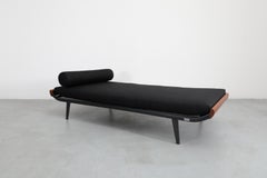 1960s Cleopatra Daybed by A.R. Cordemeyer for Auping, Teak and Black Metal
