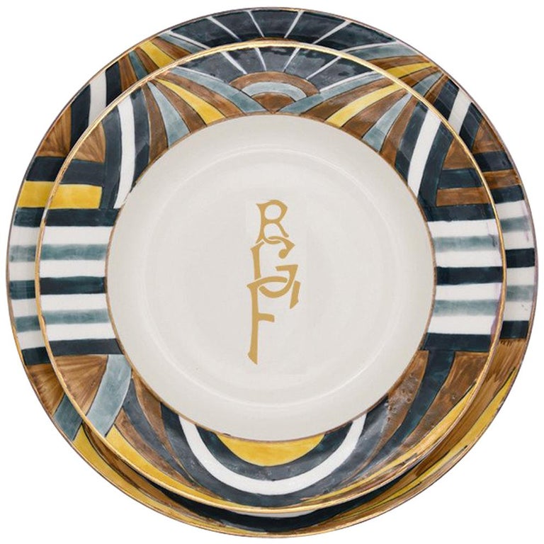Cleopatra Dinner Plate by Julia B. For Sale