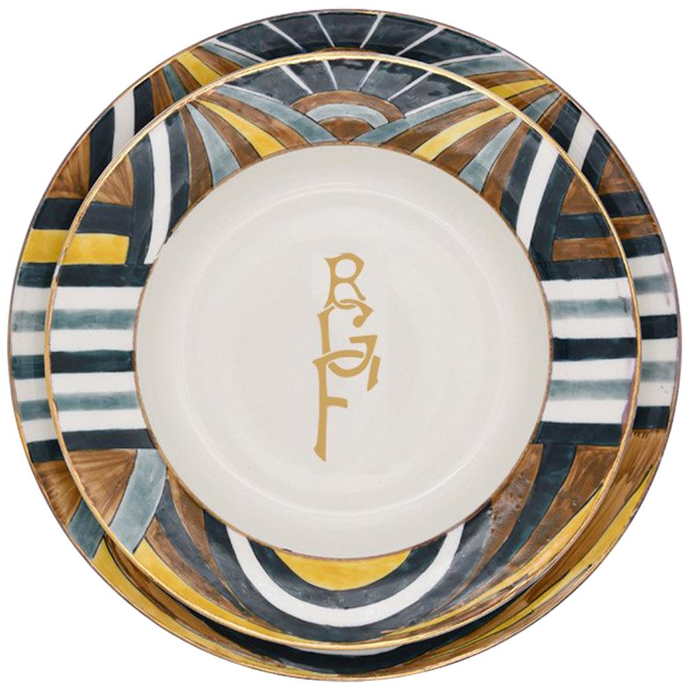 Cleopatra Dinnerware by Julia B. For Sale