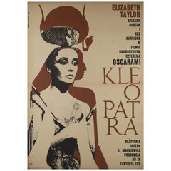 Cleopatra Original Polish Film Poster, Eryk Lipinski, 1968