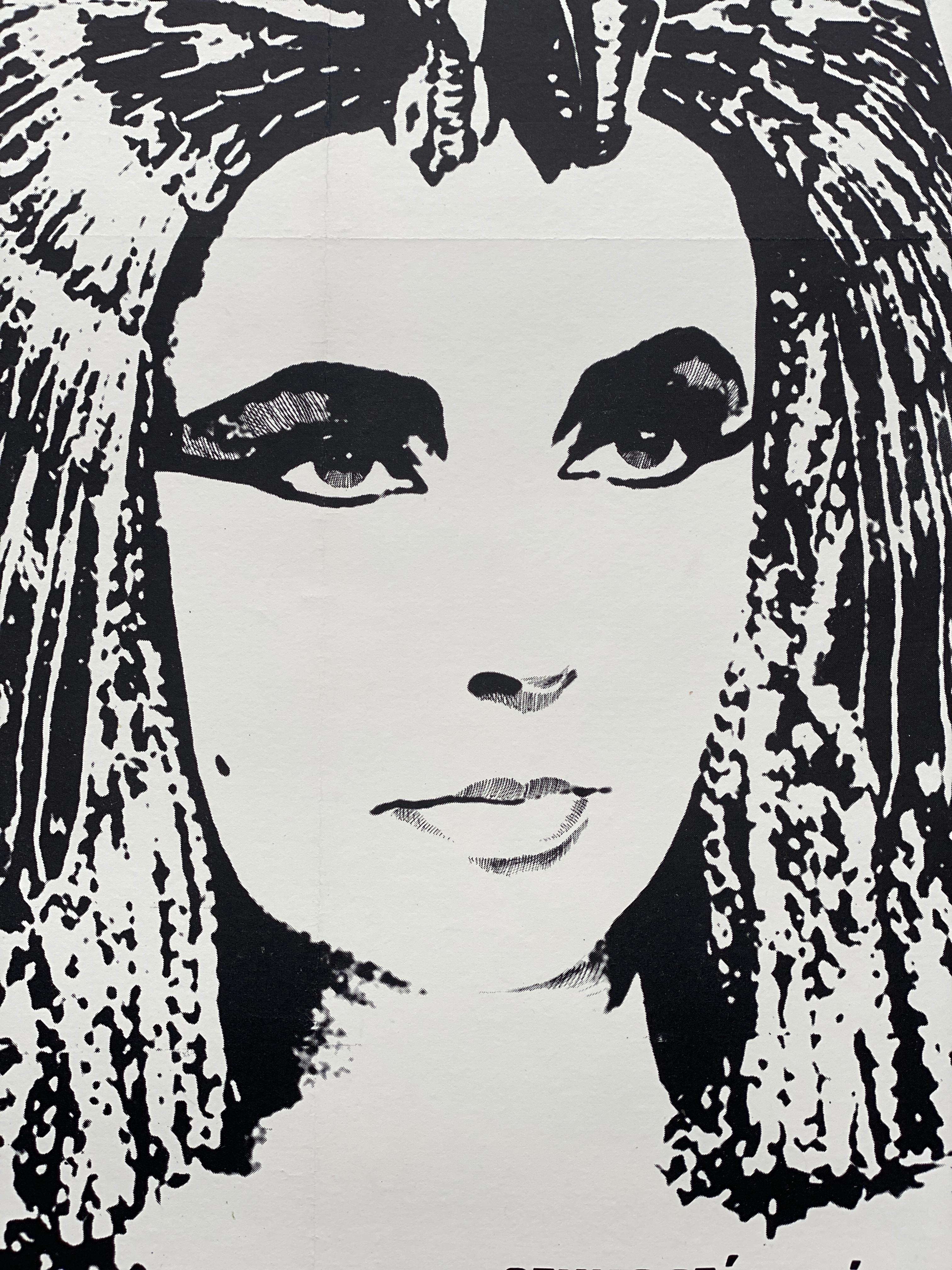 Paper 'Cleopatra' Original Vintage Movie Poster by Somorjai Imre, Hungarian, 1966