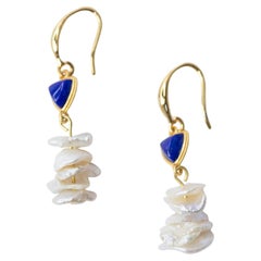 Cleopatra Pearl Petals Earrings - by Bombyx House