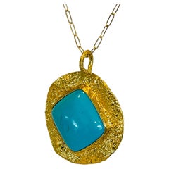 Cleopatra Turquoise Pendant, by Tagili