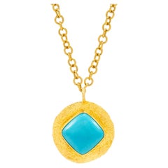 Cleopatra Turquoise Pendant, by Tagili