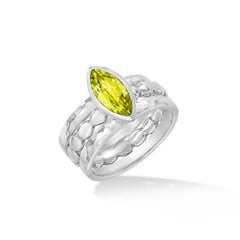 Cleopatra Twinkle Stacking Rings In Sterling Silver