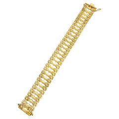 Cleopatra Wide 19MM Bracelet 14k Yellow Gold