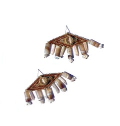 Cleopatra's Agate and Pearl Eye Earring