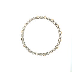Cleopatra's Candy Bangle Bracelet in Sterling Silver with Citrine and Moonstone