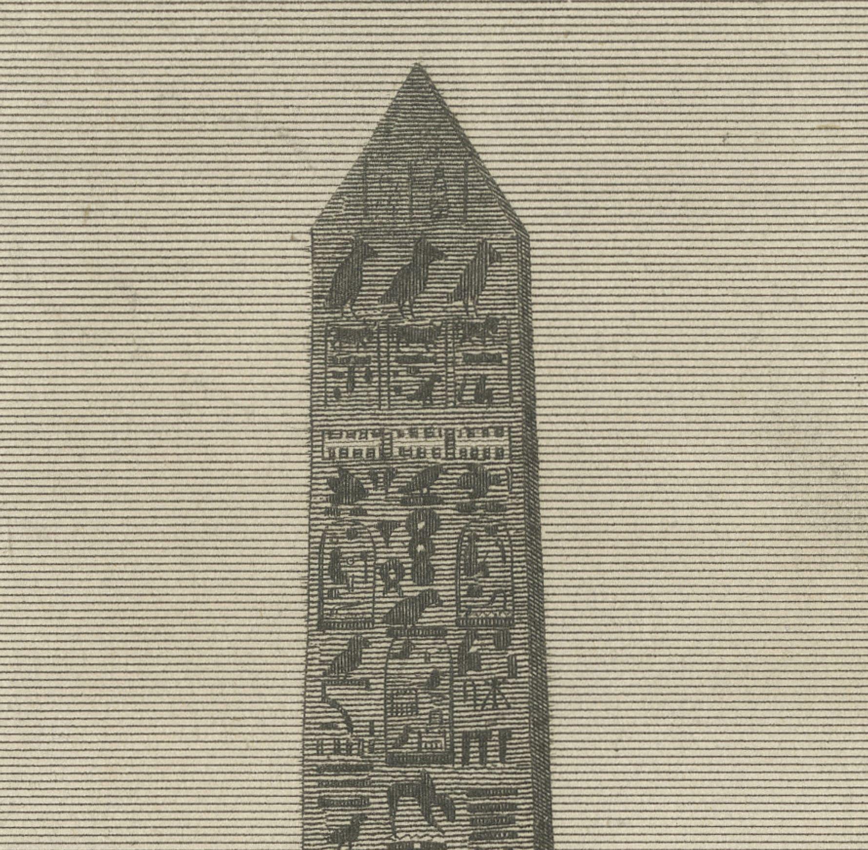 L'aiguille de Cléopâtre et le pilier de Pompey : Monuments de l'Antiquité d'Alexandrie, 1815 Bon état - En vente à Langweer, NL