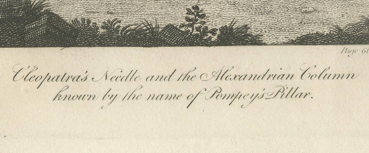 Cleopatra's Needle and Pompey's Pillar: Monuments of Ancient Alexandria, 1815
