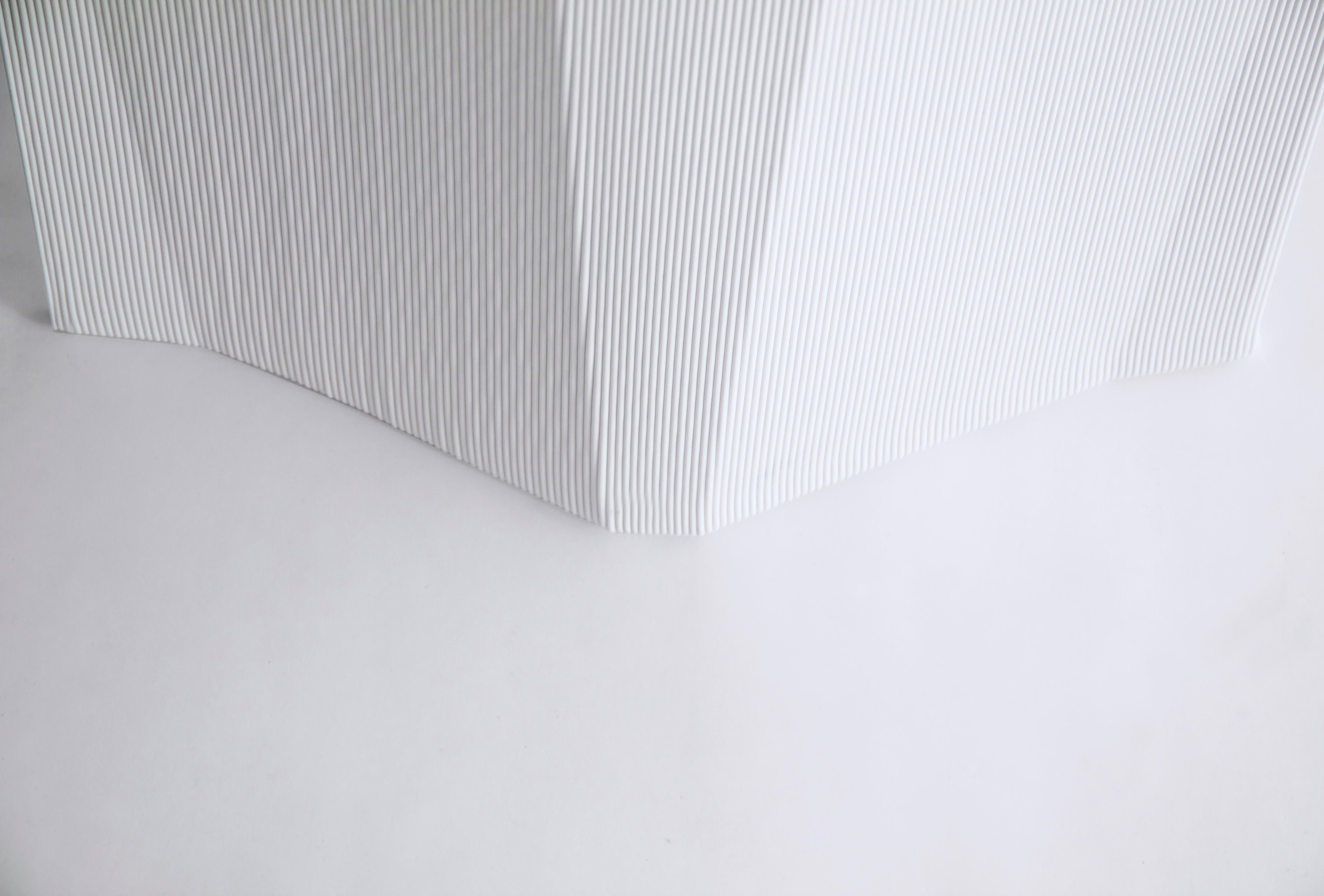 Modern Manuel Jiménez Nagami Chair White 3D Printed Recycled Plastic For Sale 5